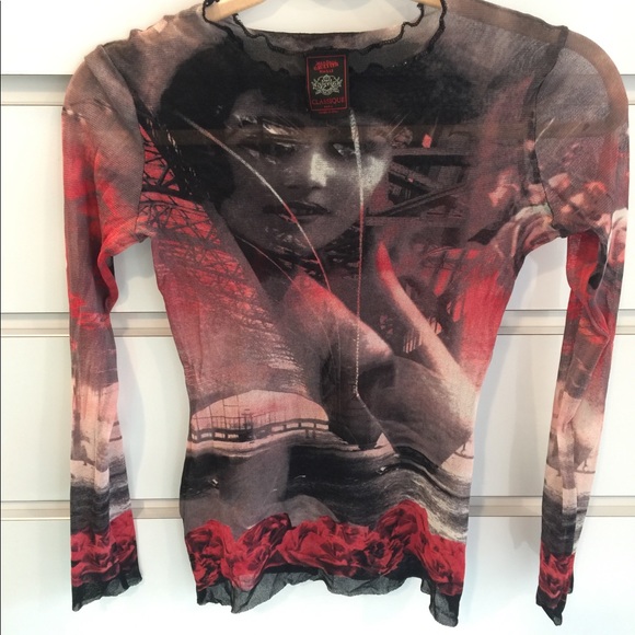 jean paul gaultier mesh shirt